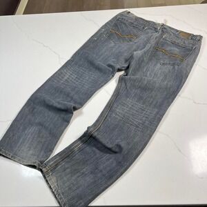 Unbranded Straight Leg Jeans Mens 38x32 Faded Grey Cotton Denim